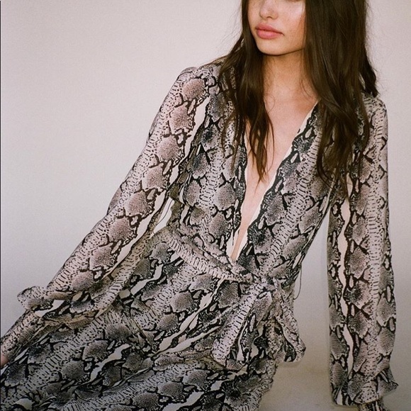 LPA - JUMPSUIT 655 - Color: tan snake, size: small - Picture 3 of 5